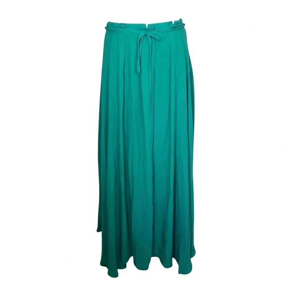 Vintage Emerald green chiffon Maxi Skirt by Cotton Candy LA NWT deadstock sz L